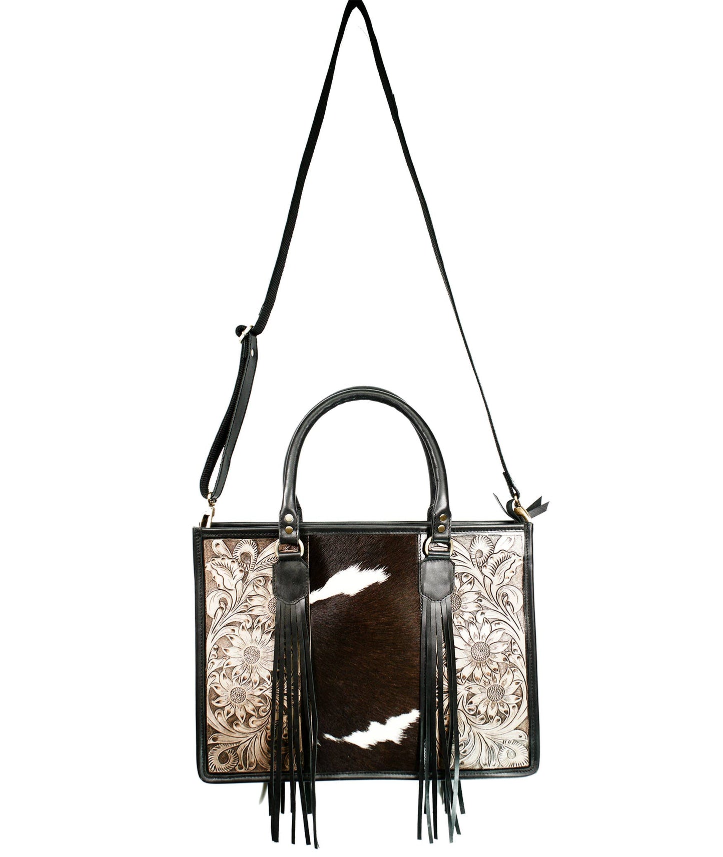 Bonanza leathers women's cowhide leather  tote crossbody H22