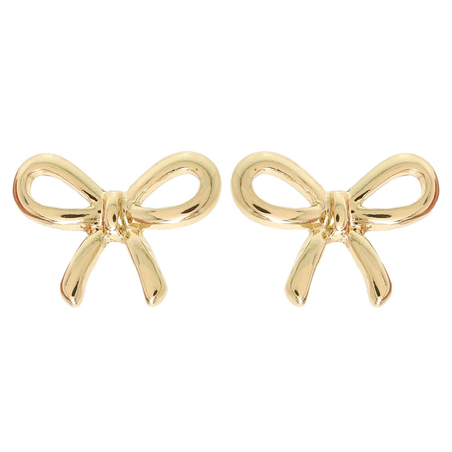 Metallic Bowknot Post Earrings