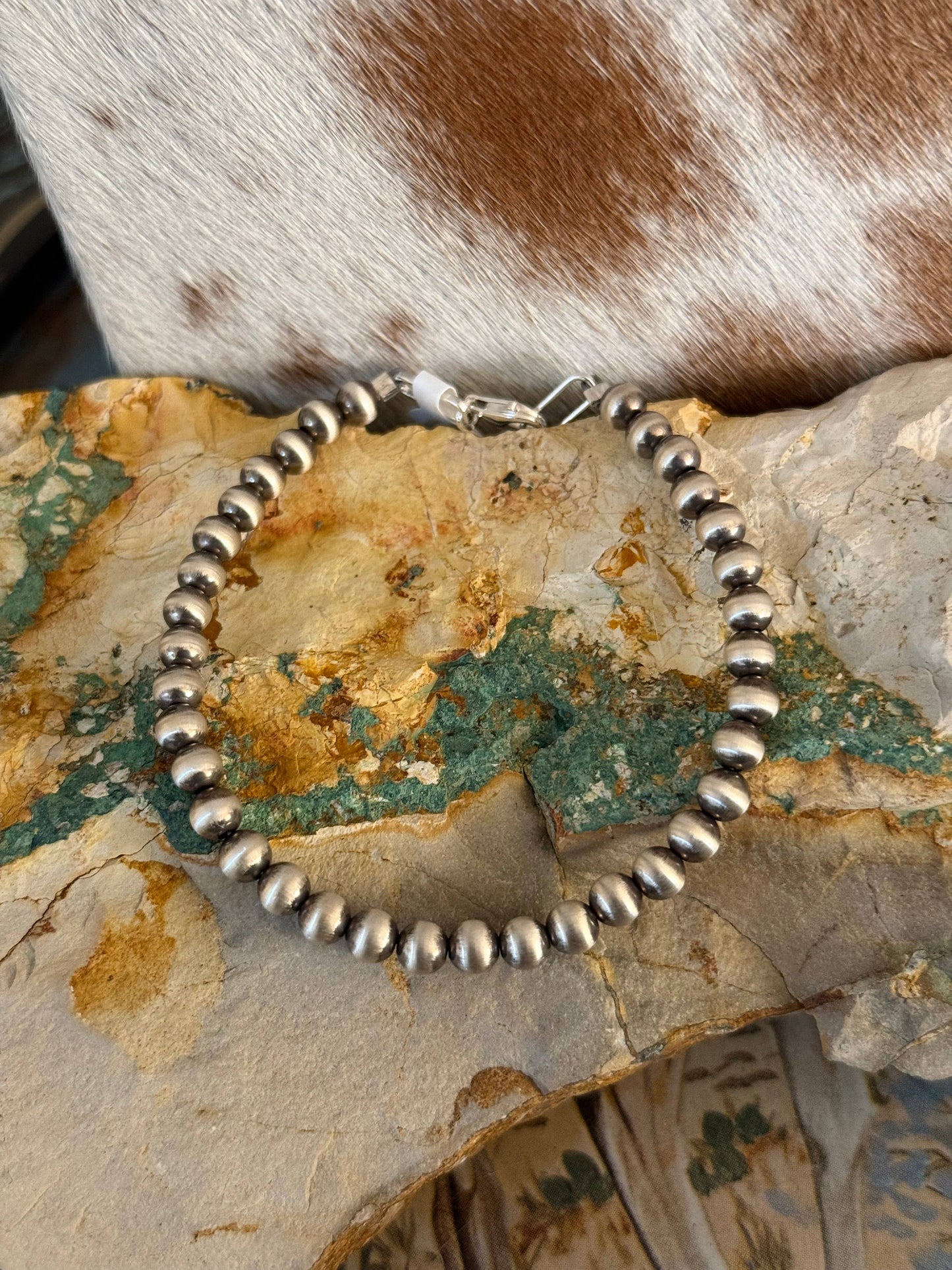 #215- 5mm Sterling Pearl Bracelet