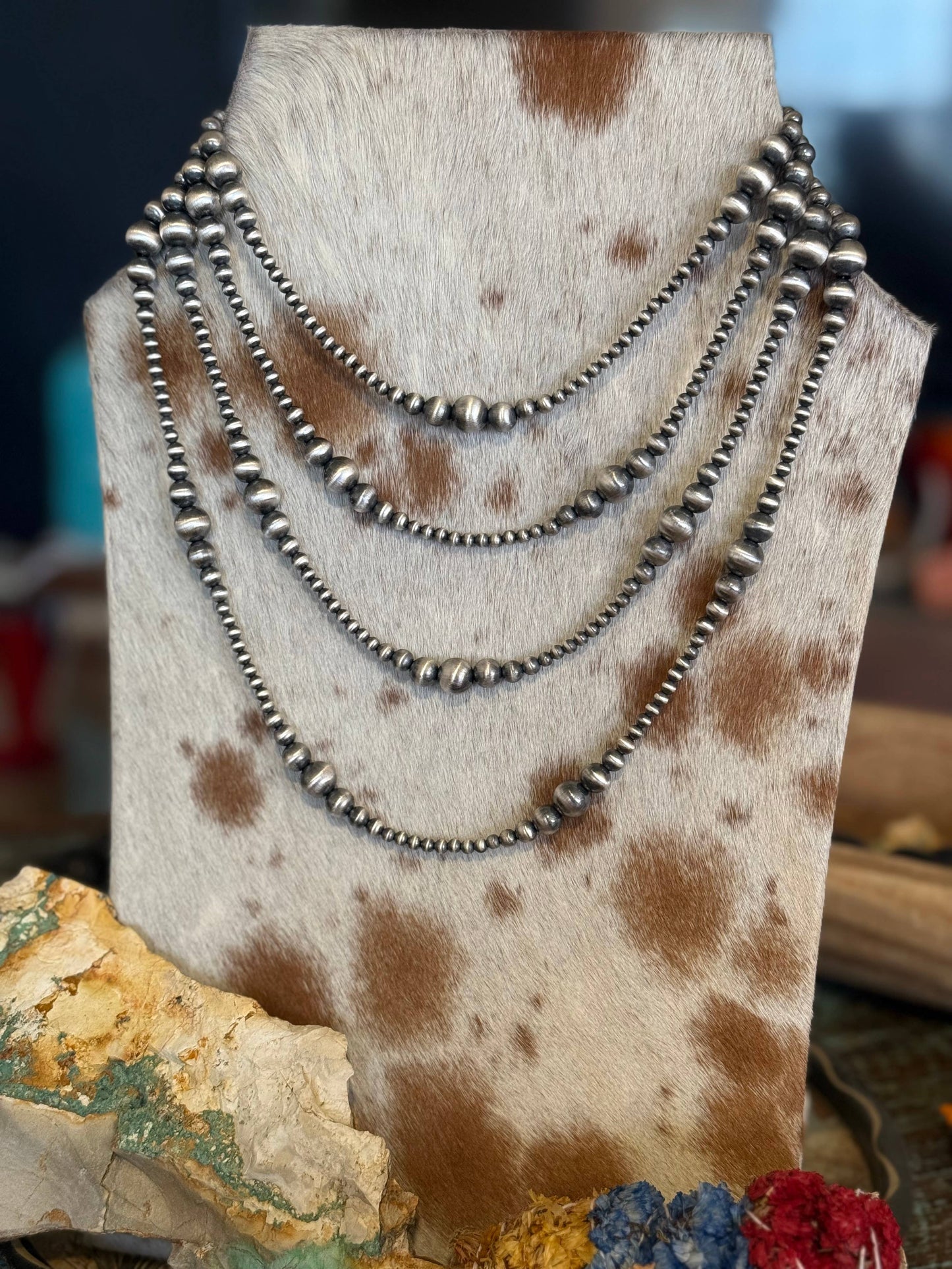 #046- Graduated Sterling Pearls