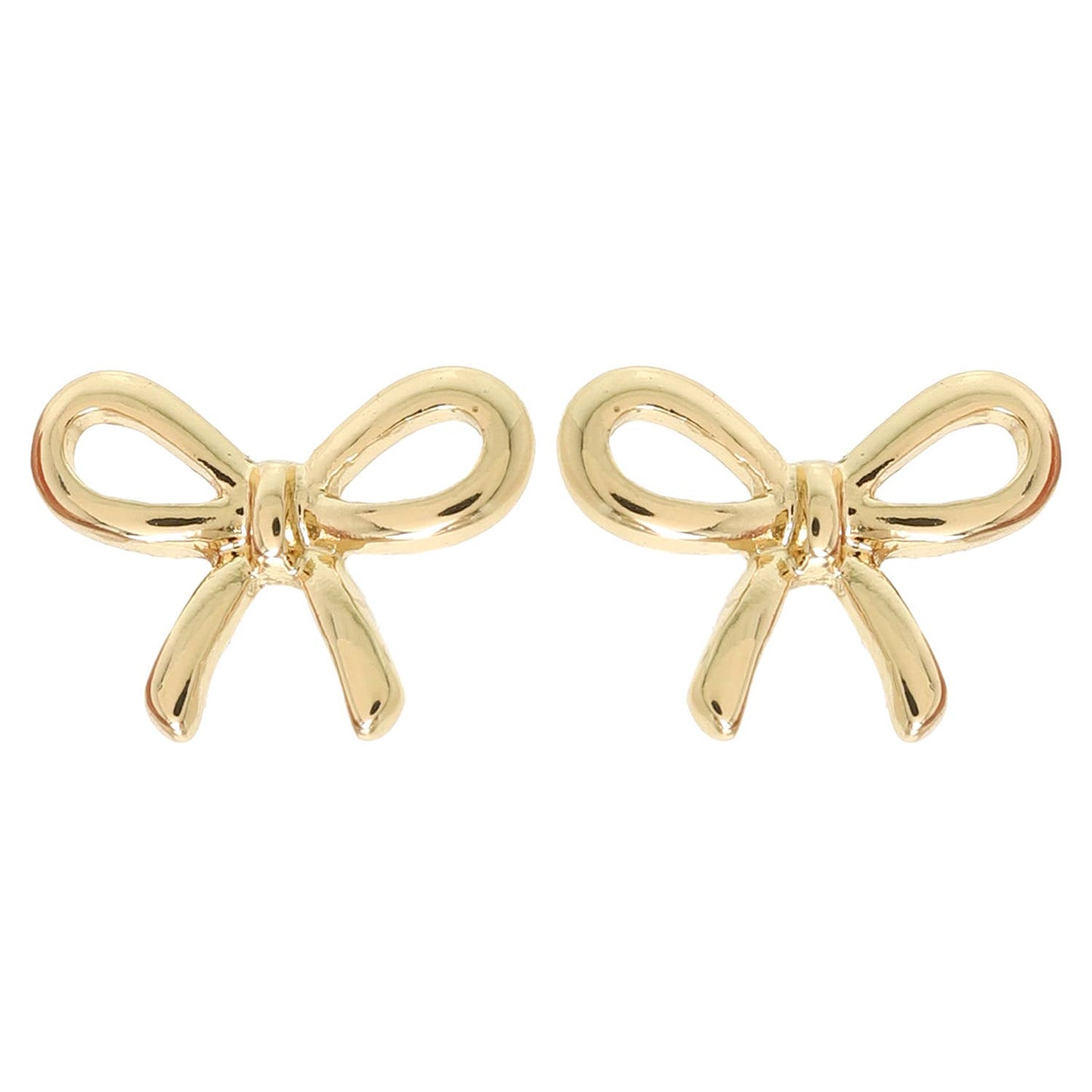 Metallic Bowknot Post Earrings