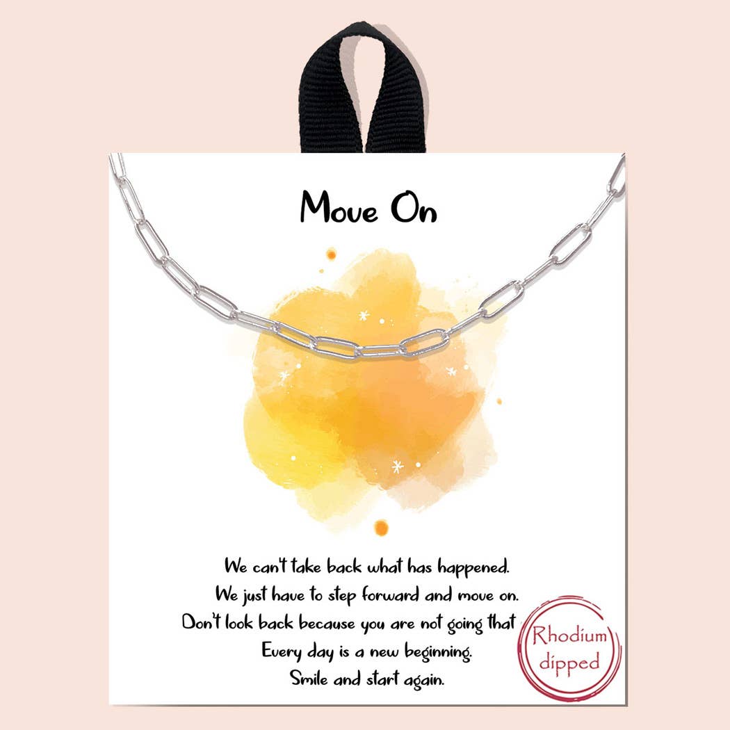 Move on chain choker necklace