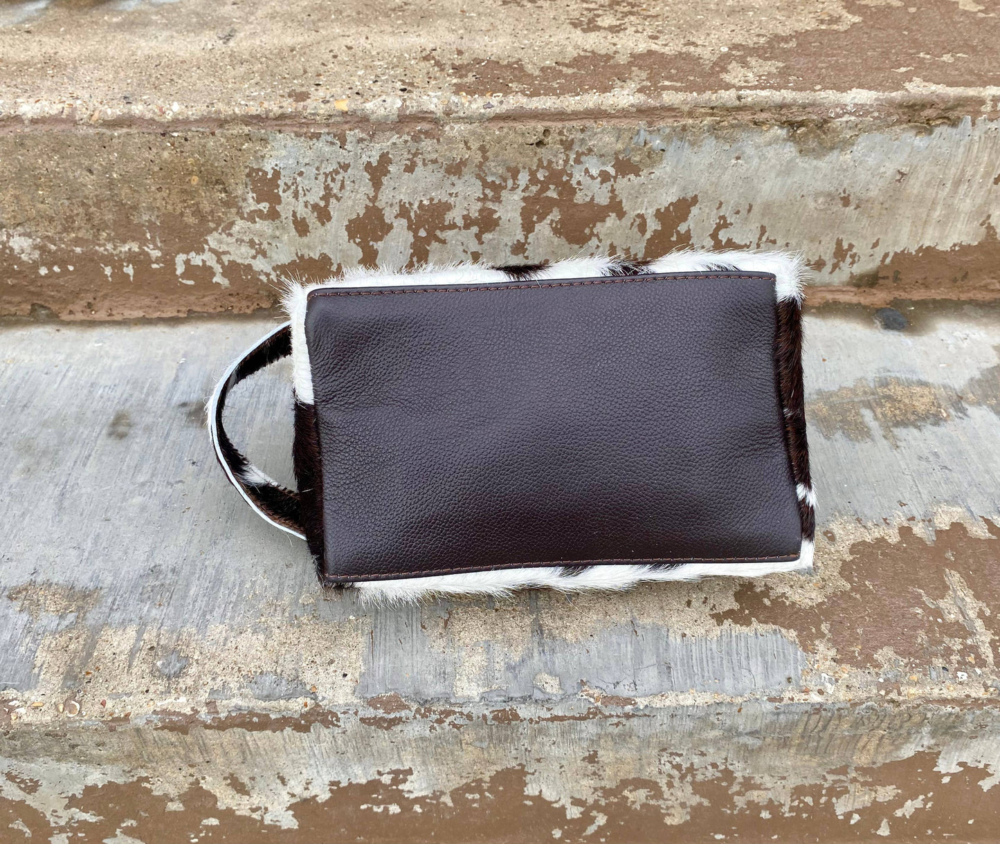 Cowhide Makeup Bag