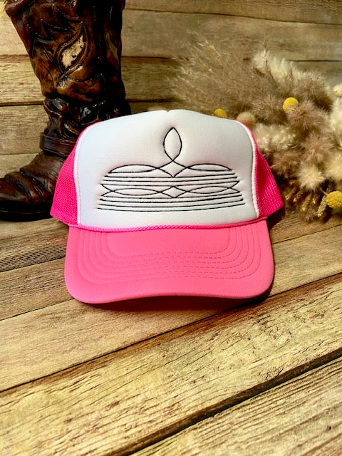 Boot Stitch Trucker Hat