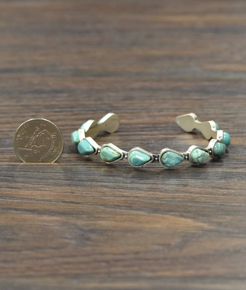 710985, Turquoise Cuff Bracelet