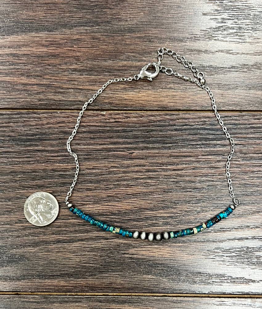 737826, Handmade Navajo Gemstone Necklace