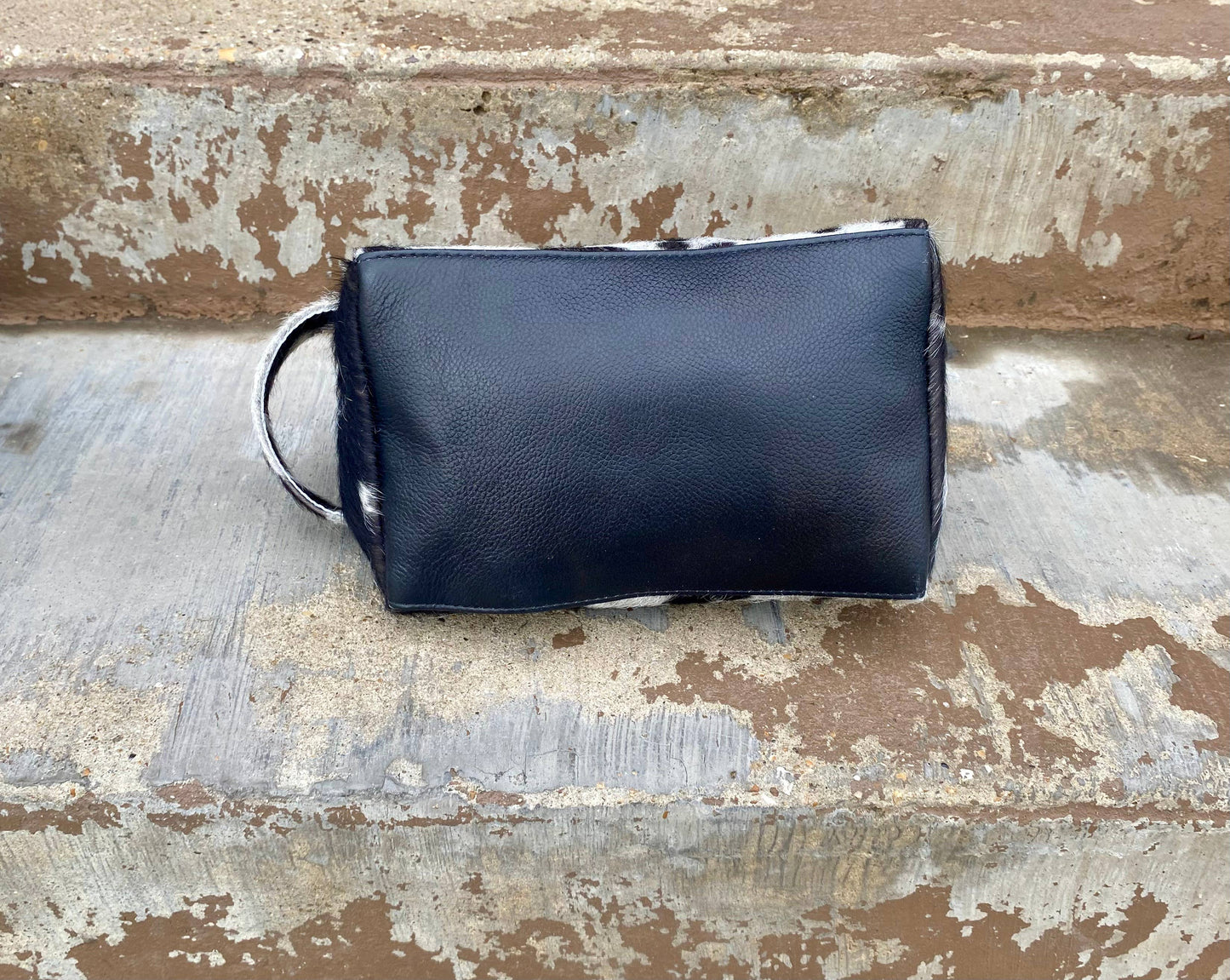 Cowhide Makeup Bag