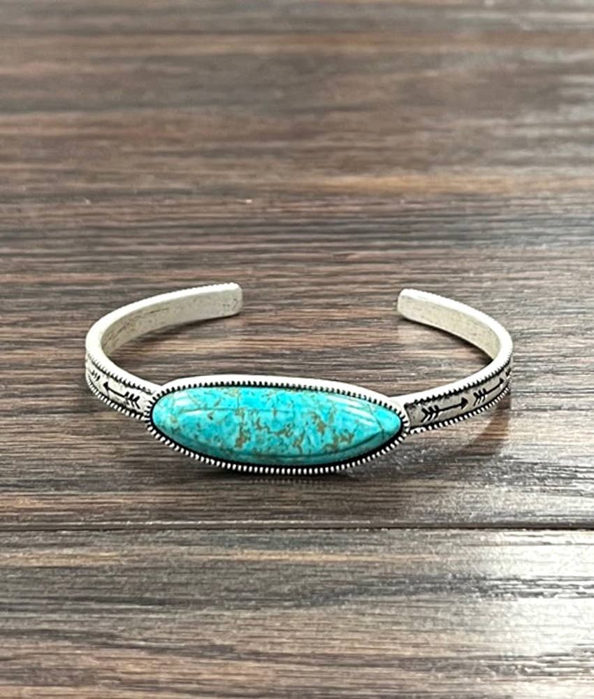 711343, Turquoise Cuff Bracelet