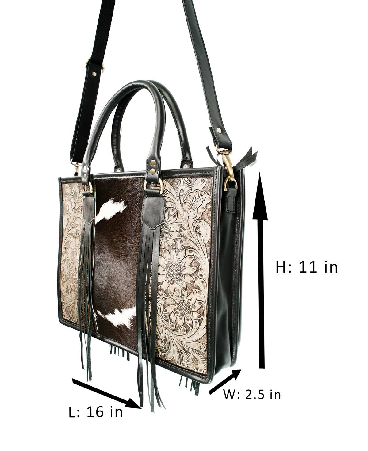 Bonanza leathers women's cowhide leather  tote crossbody H22